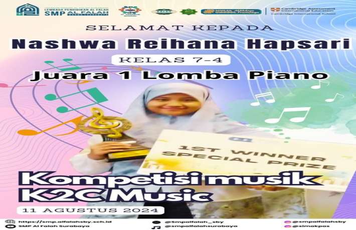 Lomba Piano Kompetisi K2C Music. 