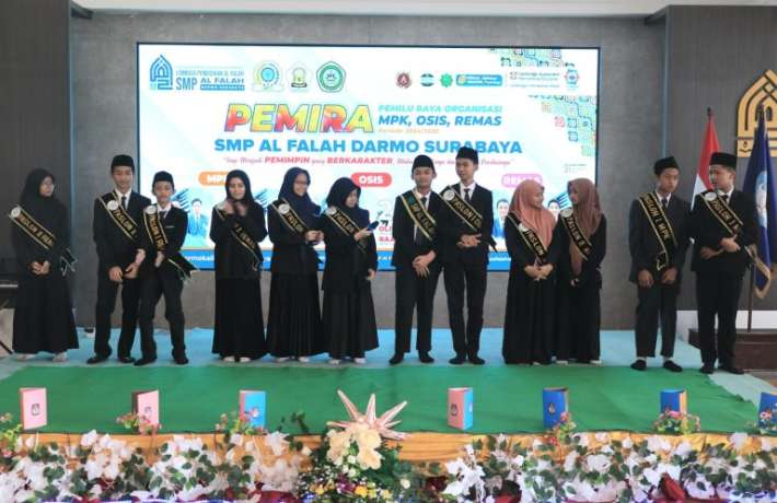 Semarak Pemilu Raya SMP Al Falah, Tanamkan Sifat Kepemimpinan Rasulullah